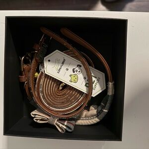 Dog Collar Bow Tie Bandana Leash Set